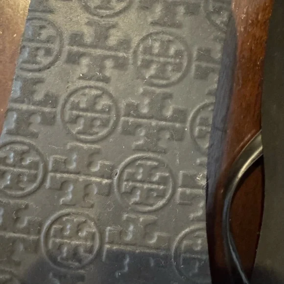 Tory Burch Flip Flops Set lot size 6 - Black navy blue Green platform & flat - Picture 6 of 11